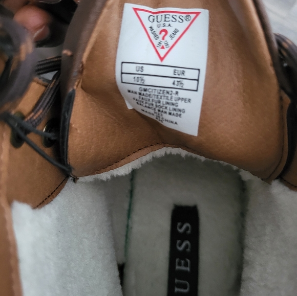 GUESS Men's Citizen Fashion Boot, Medium Brown, 10.5 - Picture 5 of 7